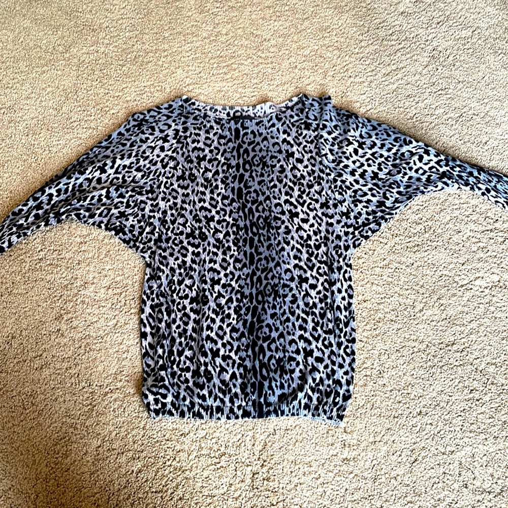 The Limited Batwing Leopard Print Sweater